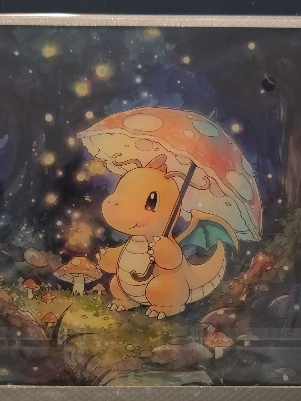 Pokemon Dragonite Night Scene Art Board